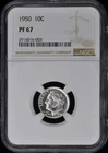 1950 Roosevelt Dime (Silver) 10C NGC PR67