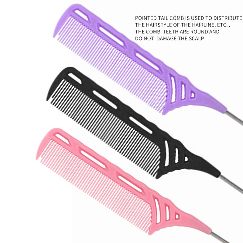 2 Stück Edge Control Bürsten – Doppelseitig Mit Bürste & Kamm, 17,6 Cm, Für Alle Haartypen