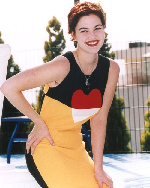 ワンピース Moschino Heart Dress Vintage 1992 Moschino Couture Heart shape color block yellow