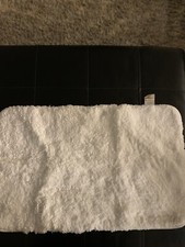 Fluffy White Bath Rug