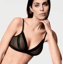 Lormar Women's Triangle Unlined Slanted Side Splice Bra -1911