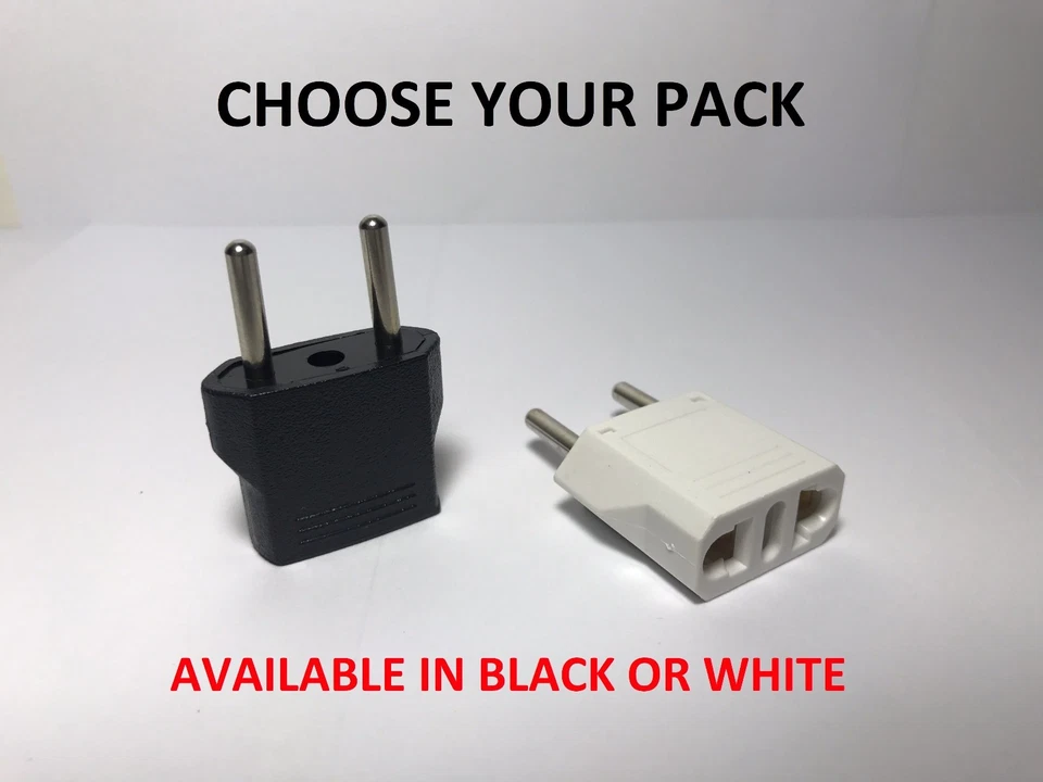 US USA To EU European Travel Plug Adapter Power Converter Charger For Europe