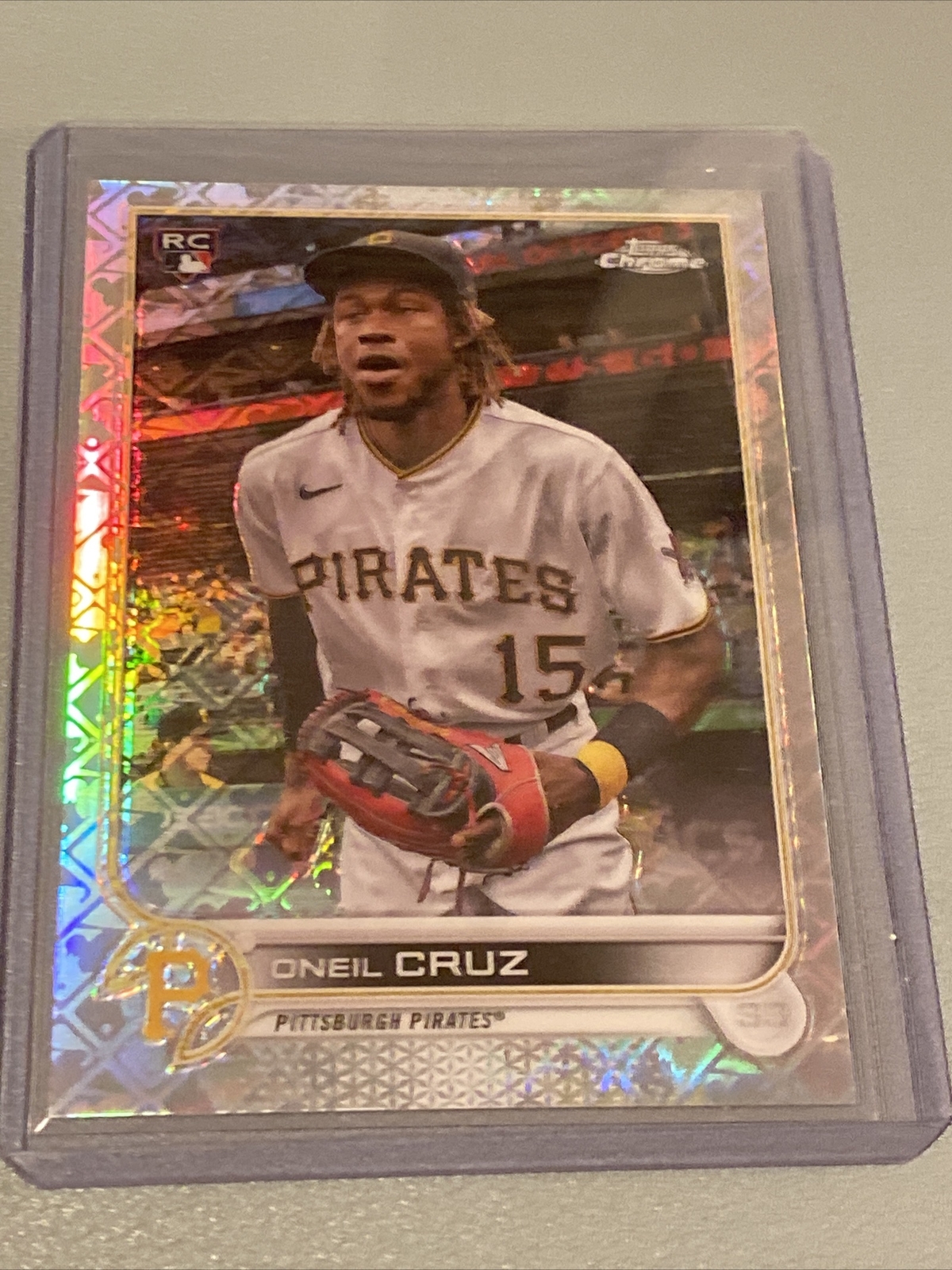 Oneil Cruz 2022 Topps Chrome Logofractor Photo Image Variation SP Rookie RC