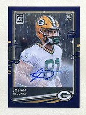 Josiah Deguara 2020 Panini Donruss Optic Purple Stars Prizm Auto RC /35 #142 NFL