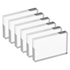 Acrylic Stamp Block, 6 Pack Clear Stamping Block Mountings, 2.4" x 1.6"