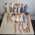 Vintage 60's/80's/90's Barbie LOT w/ 17 Dolls, 3 Cases, Accessories, Clothes