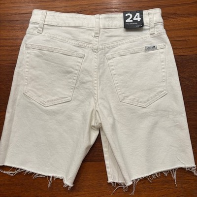 Joe s Jeans women s white Easy Bermuda Jean denim shorts NWT sz 24