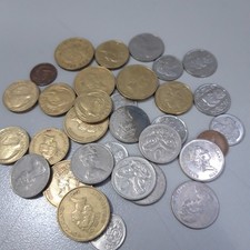 0.197Kg Coins New Zealand Mixed Lot Coins From Around The World Estate Coin Vintage