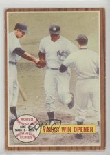 1962 Topps World Series New York Yankees Game #1 Yanks Win Opener #232 2g2