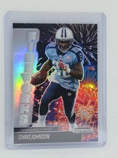 2025 Panini Prizm Black - Fireworks Chris Johnson #22 Silver Prizm