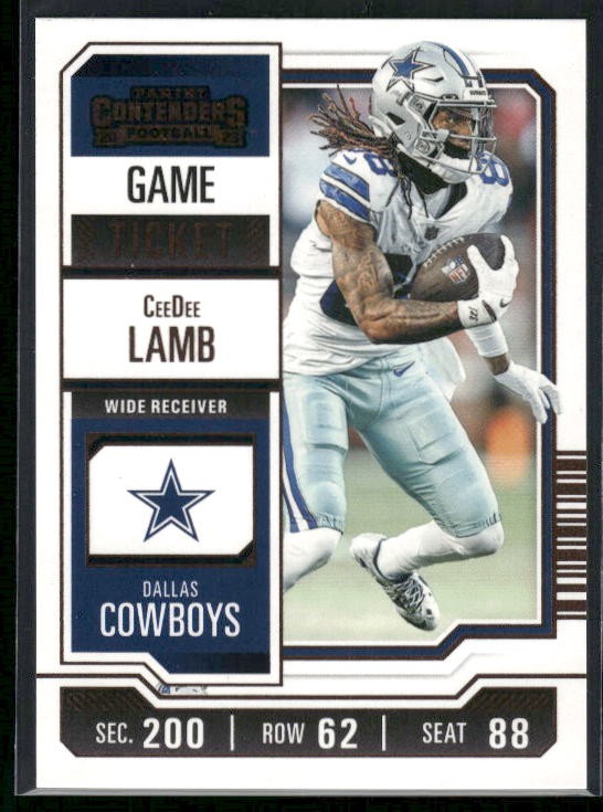 2023 Panini Contenders #27 CeeDee Lamb Game Ticket Bronze