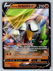Galarian Sirfetch'd V SWSH043 Black Star Promo