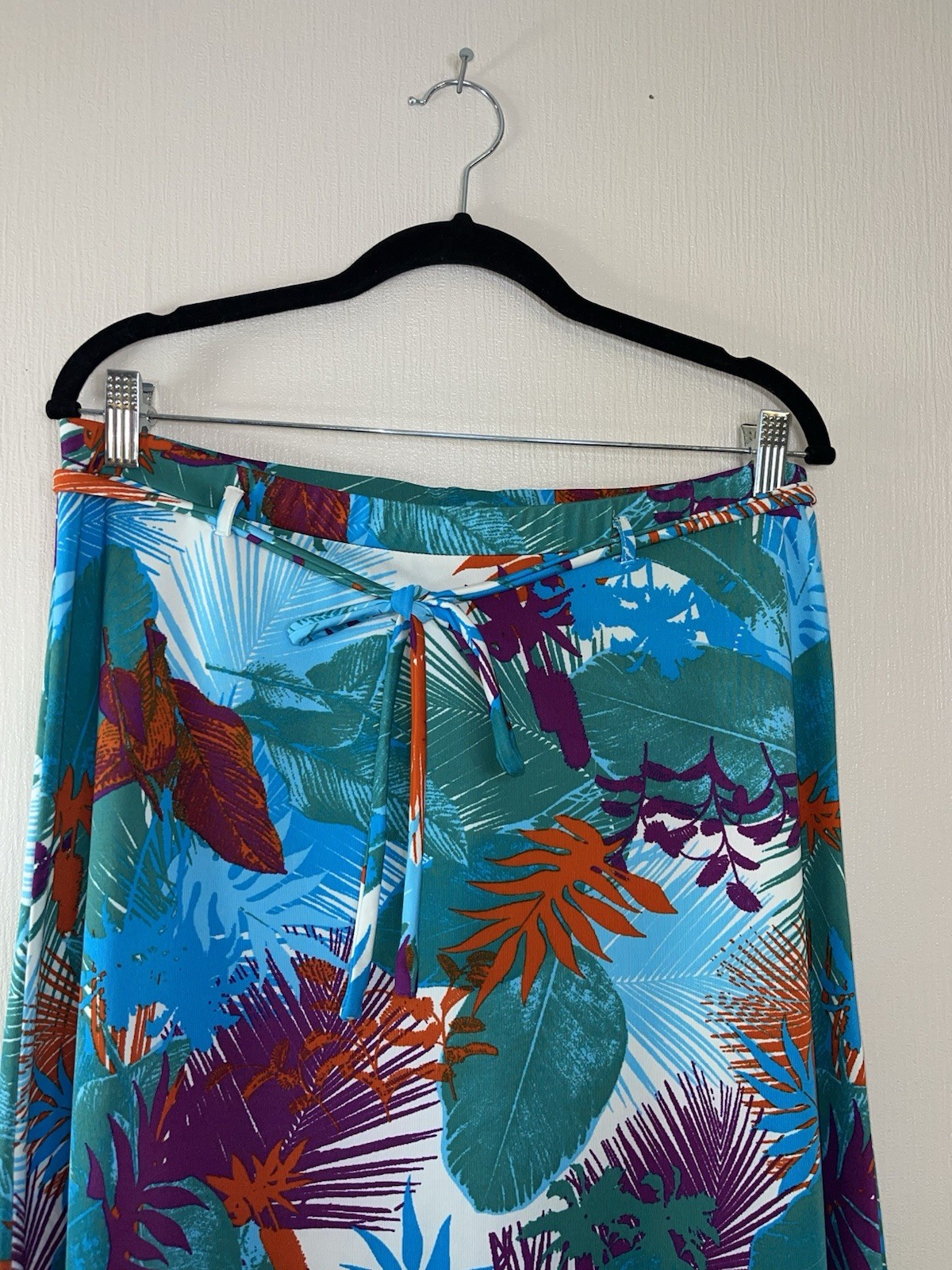 Michele Boyard Tropical Print Skirt UK 14/16 Holiday Summer Midi image 2