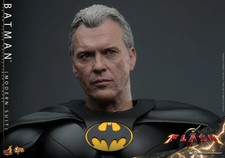 Hot Toys MMS712 1/6 The Flash Batman Loose Michael Keaton Bruce Wayne Head