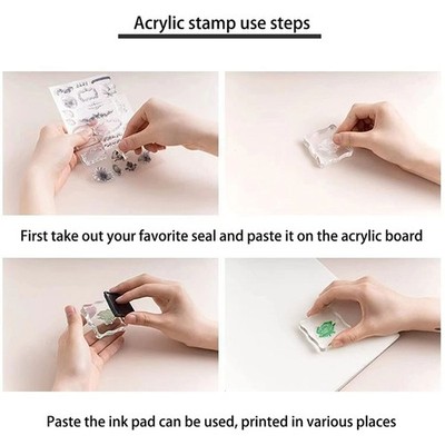 Clear Acrylic Stamping Alignment Block for Album Work and Paper Project Use