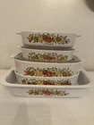 Vintage  PYREX Corning Ware Spice Of Life 7 Pc Set Great Condition - Collectible