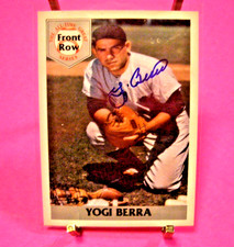 Baseball - Yogi Berra - 1992 Front Row All Time Great Series Card #1 - Autograph