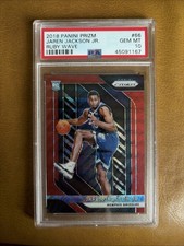 2018 Jaren Jackson Jr. Ruby Wave Panini Prizm RC Rookie Card #66 PSA 10 GEM MINT. rookie card picture