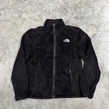 The North Face Fleece Jacket Womens Medium Black Full Zip Soft Plush Warm Cozy