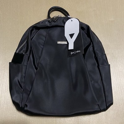 Yani J adore Midnight Traveler Collection Black Backpack with Handle and Zippers