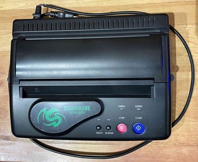 Dragonhawk Supply Thermal Tattoo Transfer Machine Model 116F
