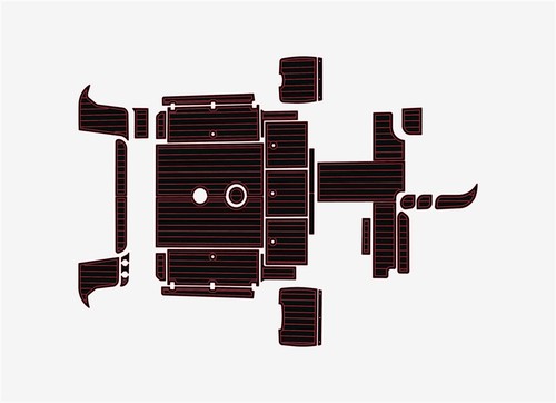 2005 Wellcraft 270 Coastal EVA Faux Teak Marine mat Floor - Bild 9 von 25