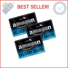 3PCS Delivery Driver Magnet for Car,Magnetic Reflective Delivery Driver Sign for