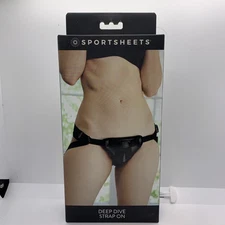 Sportsheets Deep Dive Strap-On Black Harness