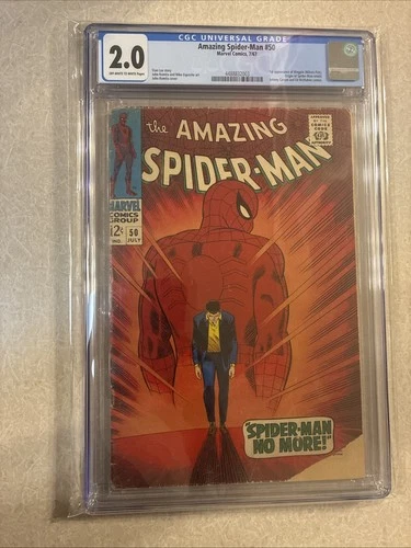AMAZING SPIDER-MAN #50- CGC 2.0- 1ST KINGPIN. MARVEL 1967