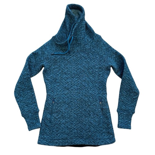Title Nine "Offsite" Synergy Cowl Neck Pullover Blue XS