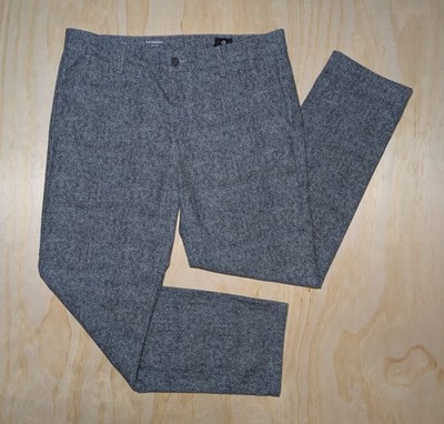AG Adriano Goldschmied Men's 36R The Marshall Slim Chino Gray Herringbone Pant