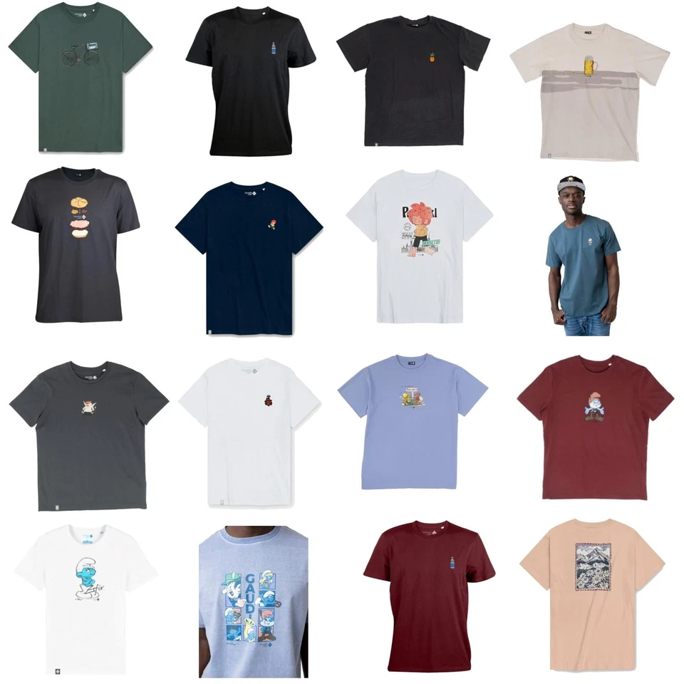 Bavarian Caps Herren Motiv T-Shirt Popeye Peanuts Pumuckl Zündapp Kindheithelden