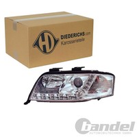 Diederichs Tuning H1 Scheinwerfer Satz Chrom Klarglas Passend FüR Audi A6