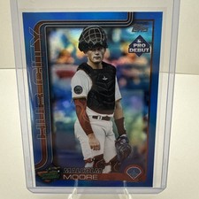 2025 Topps Pro Debut - Malcolm Moore #PD-199 Blue Foil /150 (RC)