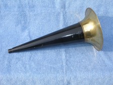 Antique 14" Edison Cylinder Phonograph Bell Horn - Good Original! -PAT APPD FOR