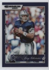 2021 Panini Clearly Donruss Clearly Retro 2001 Troy Aikman #01-3 HOF 07lk