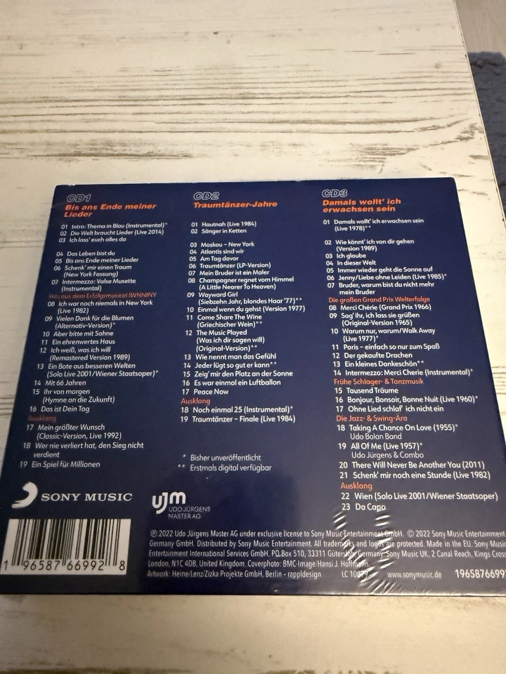Udo Jürgens - da capo - Stationen einer Weltkarriere (CD, 2022, 3 Discs) - Bild 2 von 2
