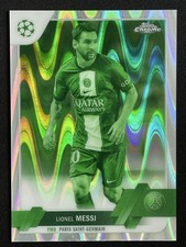 Lionel Messi 2022-23 Topps Chrome UCC Night Vision Raywave Refractor /225 #1