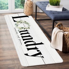 Laundry Room Runner Rug for Hallways Kitchen Mat Non Slip 20"x 47" Washable R...