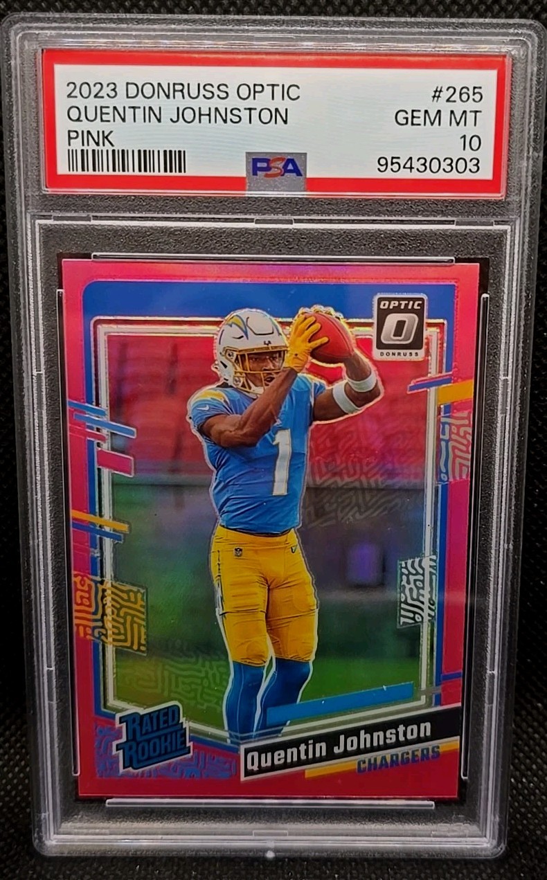 Quentin Johnston Panini Donruss Optic #265 Pink