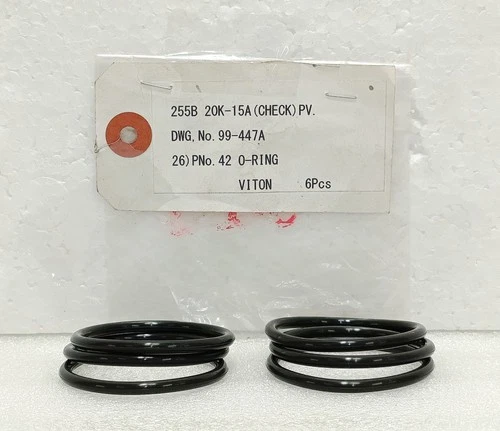 255B 20K-15A Viton O-Ring 99-447A Check Valve Seal 6Pcs Industrial OEM Part - product listing photo