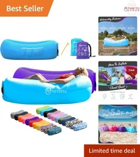 Inflatable Loungers 2 Pack Air Sofa Waterproof Portable Sunbed Camping Beach