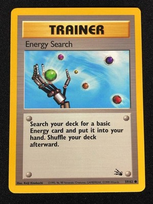 Pokemon Energy Search 59/62 Common (NM)