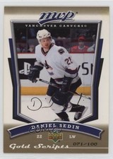 2007-08 Upper Deck MVP Gold Scripts 71/100 Daniel Sedin #66 HOF nd3