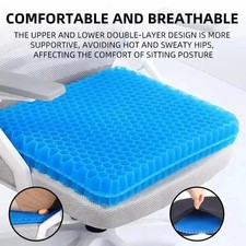 Honeycomb Gel Seat Cushion 2.5" Thick  Cooling, Orthopedic Support