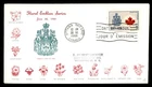 Mayfairstamps Canada FDC 1966 Coat of Arms and Flower First Day Cover aaw_75311