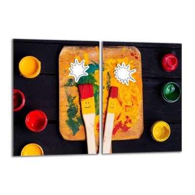 Glasschutzplatte für den Herd 2x40x52 Smile