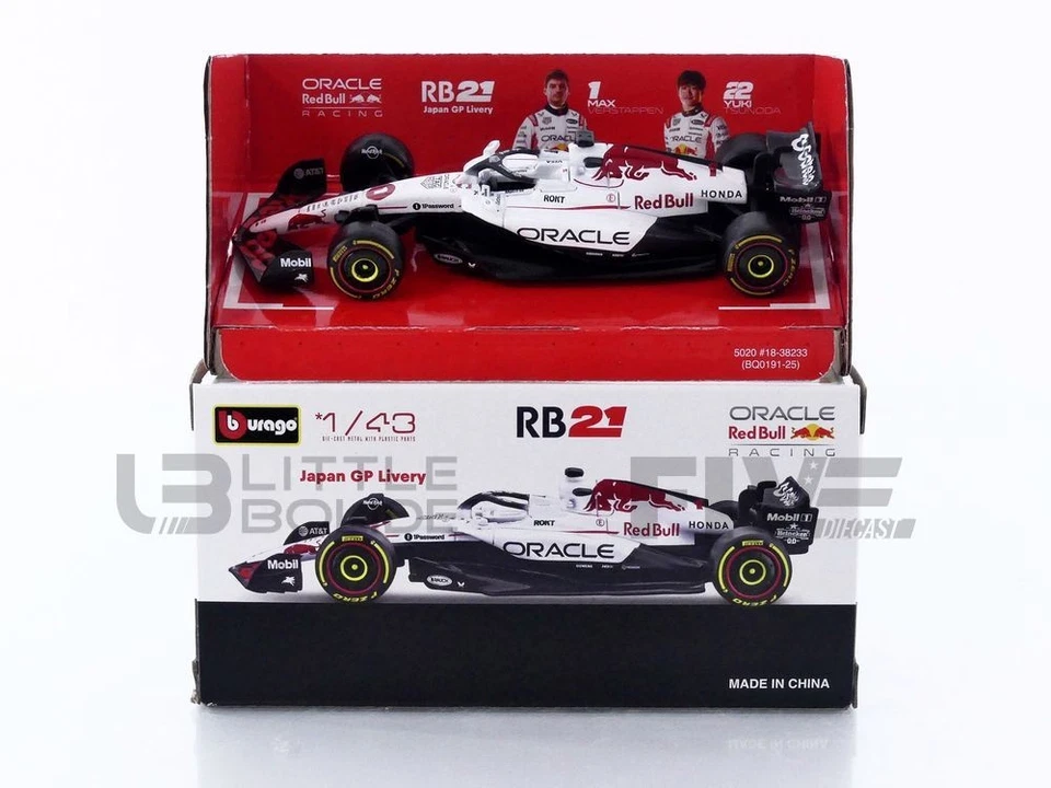 BBURAGO 1/43 - RED BULL RB21 - WINNER JAPAN GP 2025 (M. VERSTAPPEN) 38233-V1-JAP