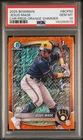 2025 Bowman Chrome Prospects #BCP50 Jesus Made Orange Shimmer Ref /25 PSA 10