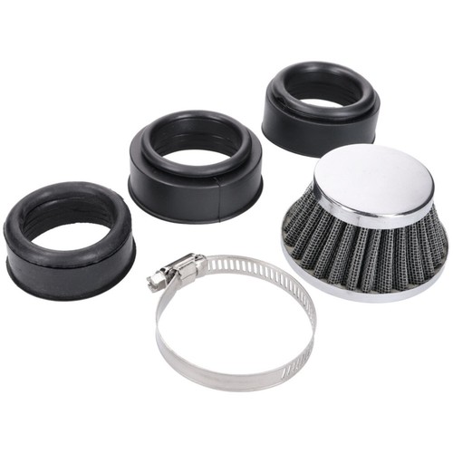 Lufi Sportluftfilter Chrom 44-54mm Shorty für Motorräder mit begrenztem Platz De - Bild 1 von 1